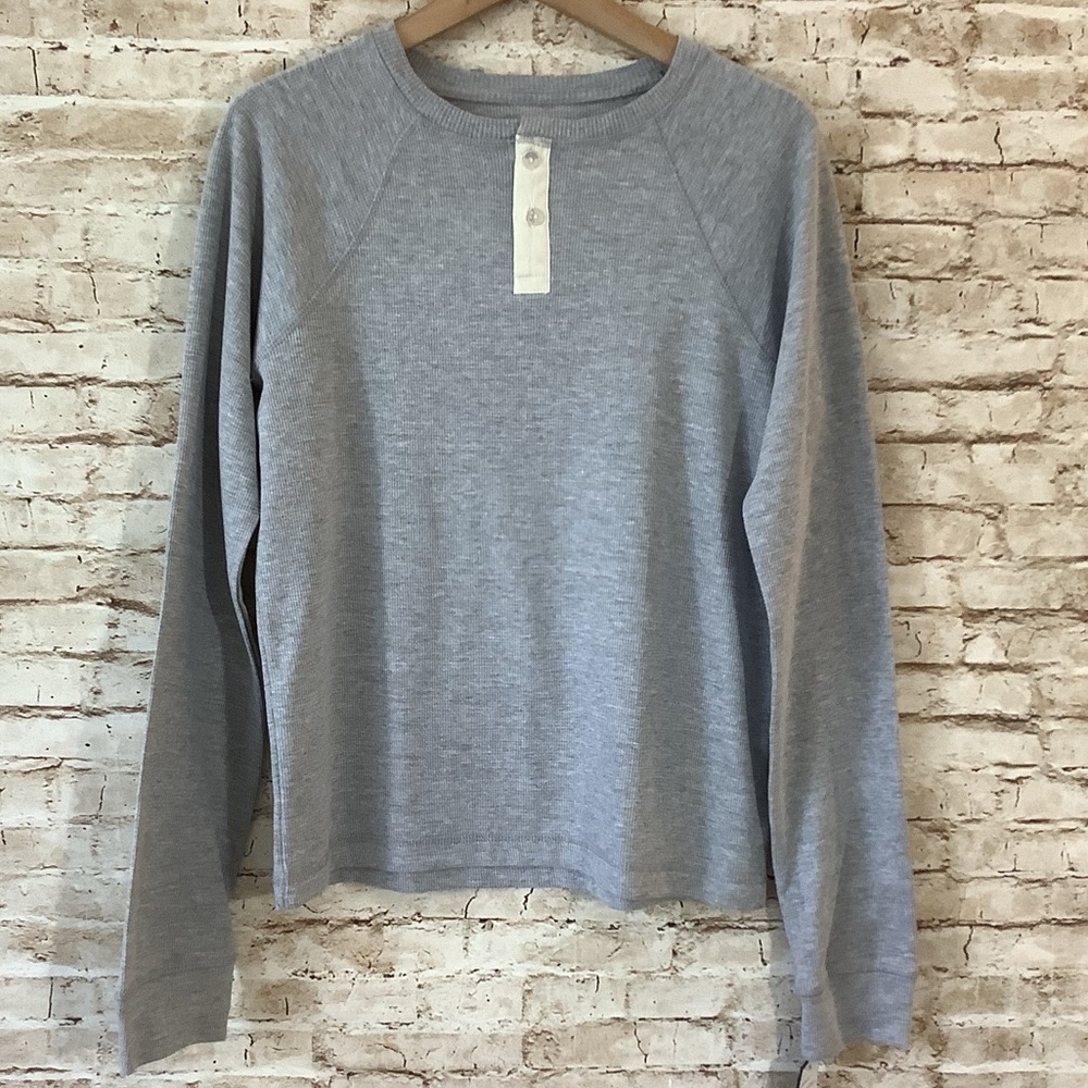 NWT Boys Joe’s Jeans Gray Henley Long Sleeve Thermal Top Shirt XL 18-20